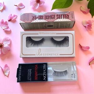 3-Piece Eye Bundle | Lashes and Brow Setter - Benefit, Revlon, ilo Cosmetics NWT